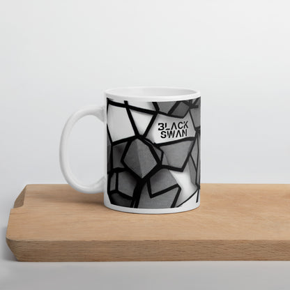 White glossy mug