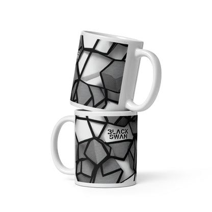 White glossy mug