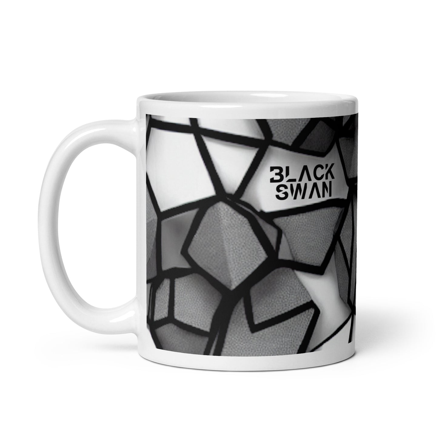 White glossy mug