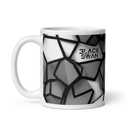 White glossy mug