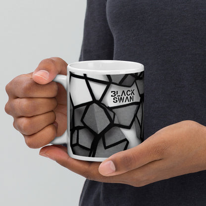 White glossy mug