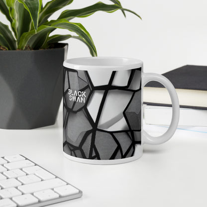 White glossy mug