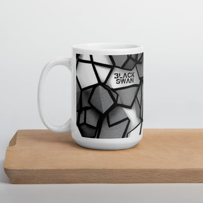 White glossy mug