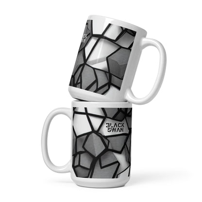 White glossy mug