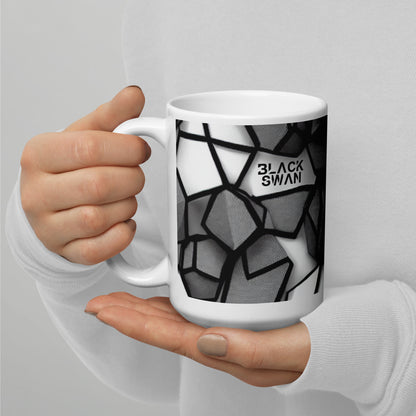 White glossy mug