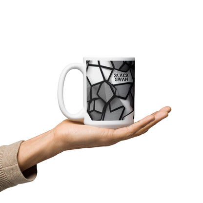 White glossy mug
