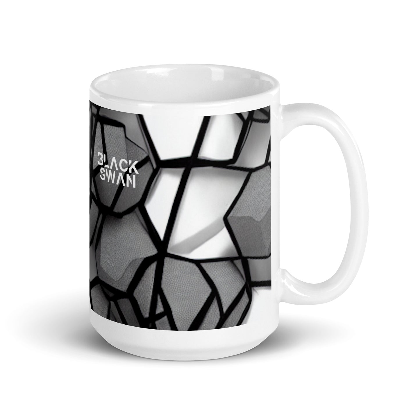 White glossy mug