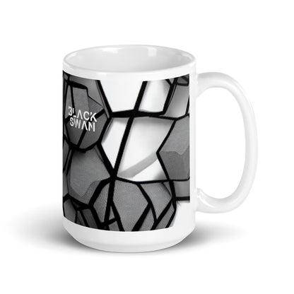 White glossy mug