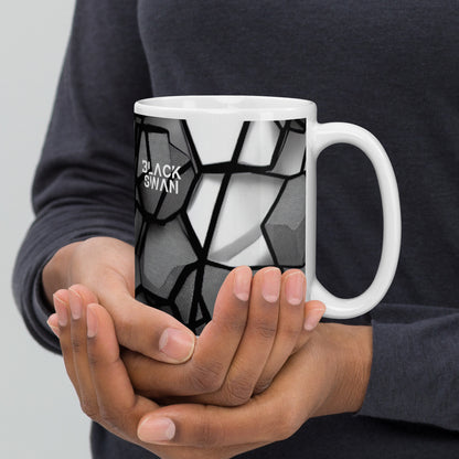 White glossy mug