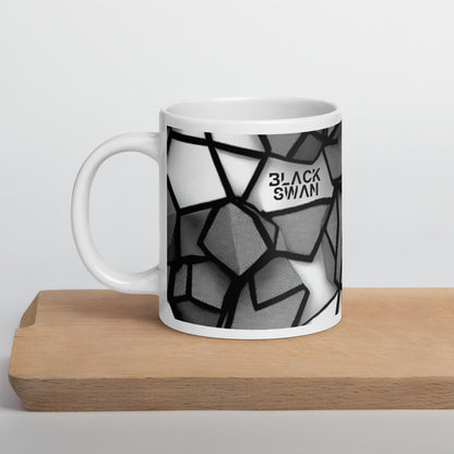 White glossy mug
