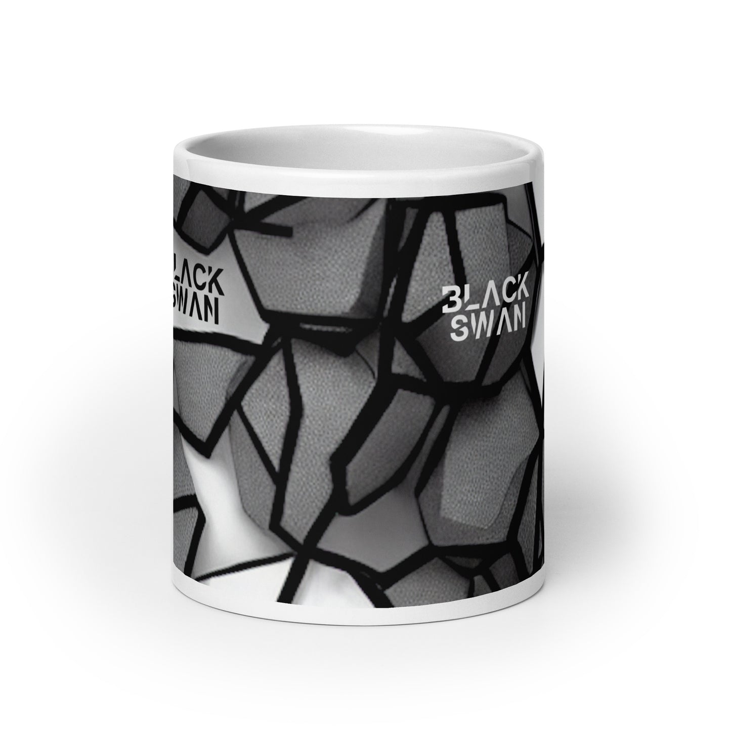 White glossy mug