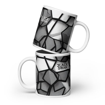 White glossy mug