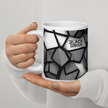 White glossy mug