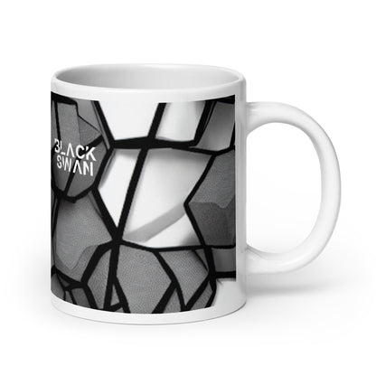 White glossy mug