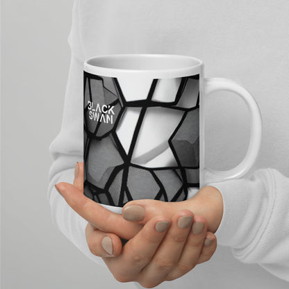 White glossy mug