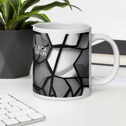 White glossy mug